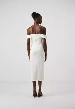 Легкое платье WEDDING VINCENZO ROUCHED MIDI WAL G, кремовый