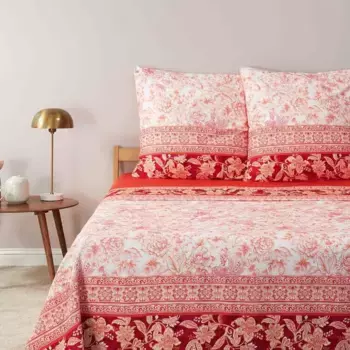 Легкое Покрывало "Каподимонте" 260X260 Bassetti, коралловый