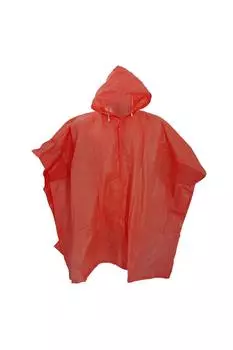 Легкое пончо от дождя Splashmacs, красный