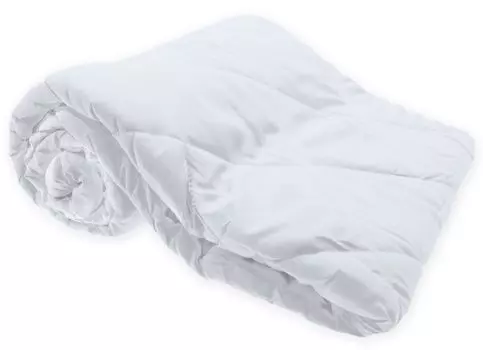 Легкое стеганое одеяло белое климатическое волокно 135х200 см антиаллергенное Haus und Deko