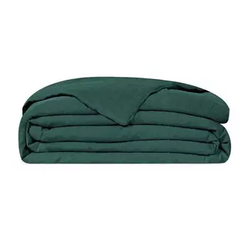 Легкое стеганое одеяло из чистого хлопка, без глажки - Loire Lisola Stone, изумруд, односпальный