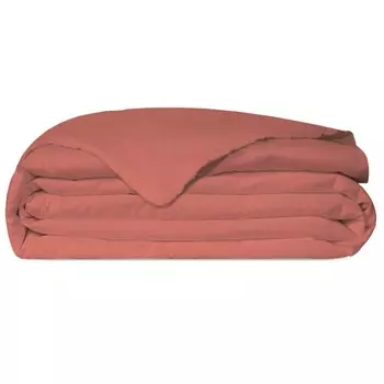 Легкое стеганое одеяло из чистого хлопка, без глажки - Loire Lisola Stone, розовый перец, Piazza e Mezza