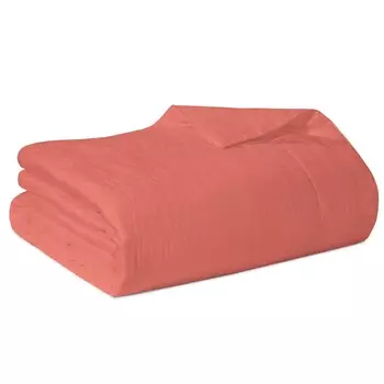 Легкое стеганое одеяло из чистого льна StoneWashed без глажки - Роскошь Lisola Stone, розовый перец, Piazza e Mezza