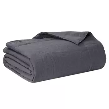 Легкое стеганое одеяло из чистого льна StoneWashed без глажки - Роскошь Lisola Stone, гризайль, Piazza e Mezza