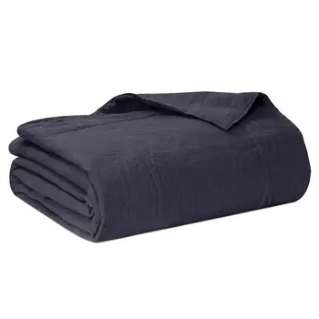 Легкое стеганое одеяло из чистого льна StoneWashed без глажки - Роскошь Lisola Stone, деним, Piazza e Mezza