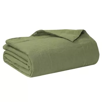 Легкое стеганое одеяло из чистого льна StoneWashed без глажки - Роскошь Lisola Stone, лес, односпальный