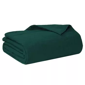 Легкое стеганое одеяло из чистого льна StoneWashed без глажки - Роскошь Lisola Stone, изумруд, двуспальный