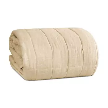 Легкое стеганое одеяло из окрашенного льна - Колумбия Lisola Stone, корда