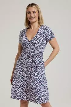 Легкое трикотажное платье с запахом и защитой от ультрафиолета 'Santorini' Mountain Warehouse, серый