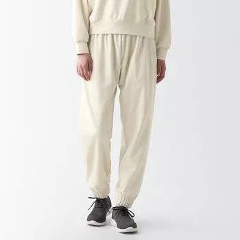 Легкосохнущие спортивные штаны с УФ-разрезом MUJI, слоновая кость