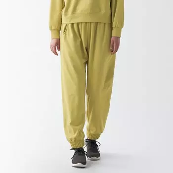 Легкосохнущие спортивные штаны с УФ-разрезом MUJI, светло-желтого