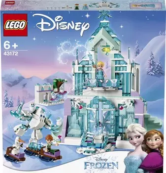 LEGO 43172 Принцессы Диснея, кубики Волшебный ледовый дворец Эльзы