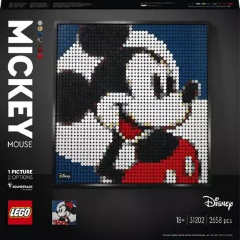 LEGO Art, кубики Микки Мауса Disney, 31202