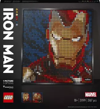 LEGO Art, кубики Железного человека от Marvel Studios, 31199
