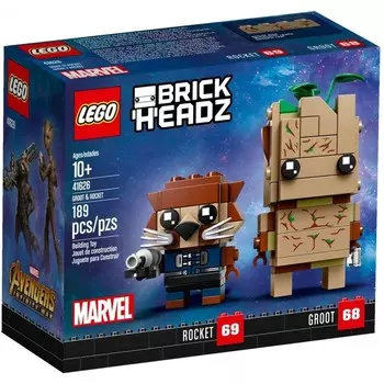 LEGO BrickHeadz, кубики Грута и Ракеты, 41626