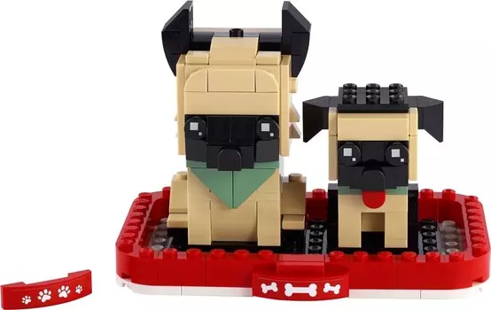 LEGO BrickHeadz, кубики, немецкая овчарка, 40440