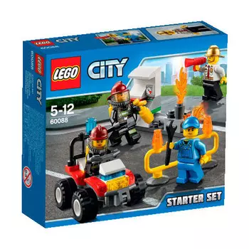 LEGO City, блоки пожарных, стартовый набор, 60088