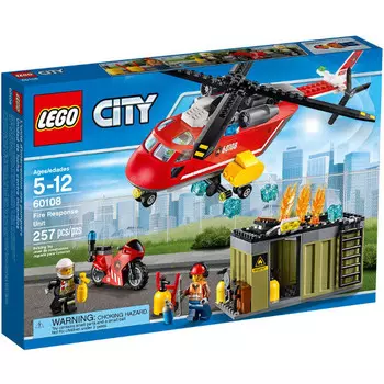 LEGO City, блоки Пожарный вертолет, 60108
