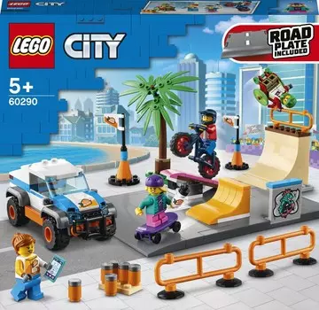 LEGO City, Блоки рампы для скейтпарка, 60290