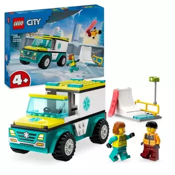 LEGO City, блоки, Скорая помощь и сноубордист, 60403
