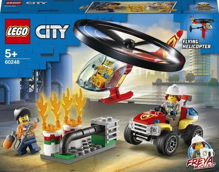 LEGO City, кирпичи, Пожарный вертолет летит на помощь, 60248