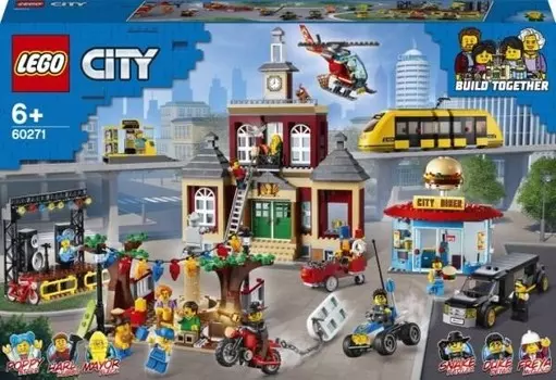 LEGO City, кирпичи, Рыночная площадь, 60271