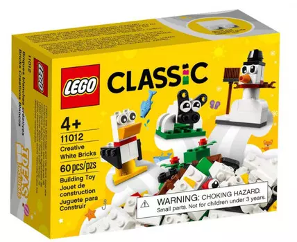 LEGO Classic, блоки, Creative белый, 11012