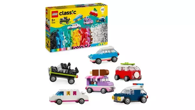 Lego Classic Creative Vehicles, набор строительных блоков с машинками и аксессуарами