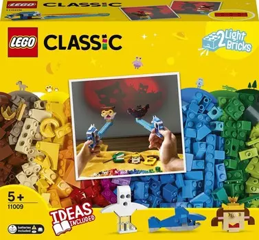 LEGO Classic, новые кубики и лампочки, 11009