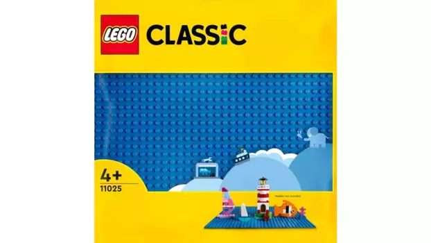 Lego Classic Синяя строительная пластина, опорная плита для наборов Lego, 32x32