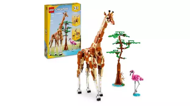 Lego Creator 3in1 Animal Safari, набор животных со львом, жирафом и газелью