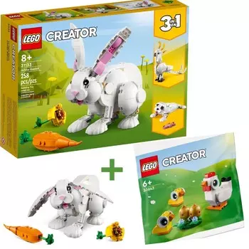 LEGO CREATOR Белый кролик 31133 + Цыплята и яйца на Пасху