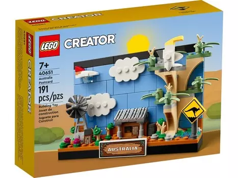 LEGO Creator, блоки, открытка из Австралии, 40651