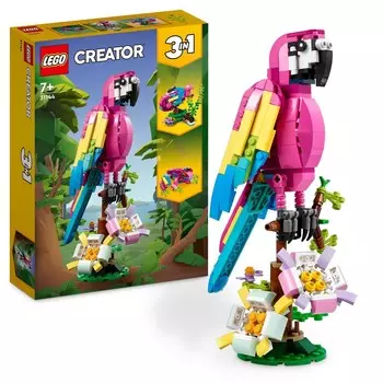 LEGO Creator, Экзотический розовый попугай 3 в 1, 31144