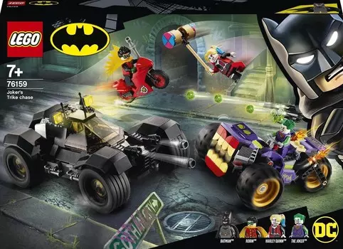 LEGO DC Batman, кубики, трехколесный велосипед Джокера, 76159