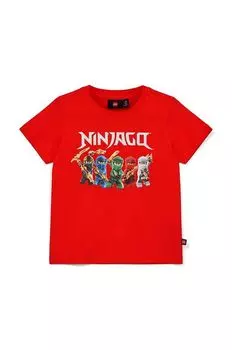 Lego Детская хлопковая футболка, красный