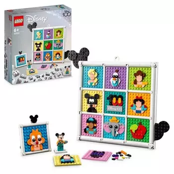LEGO Disney, блоки, 100 лет культовой анимации Диснея, 43221