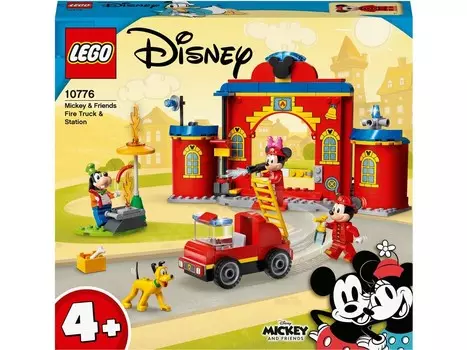 LEGO Disney, кубики, Микки и друзья, пожарная часть и пожарная машина Микки Мауса и друзей, 10776