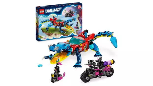 Lego DREAMZzz Машина-крокодил, креативная игрушка-монстр-трак 2 в 1