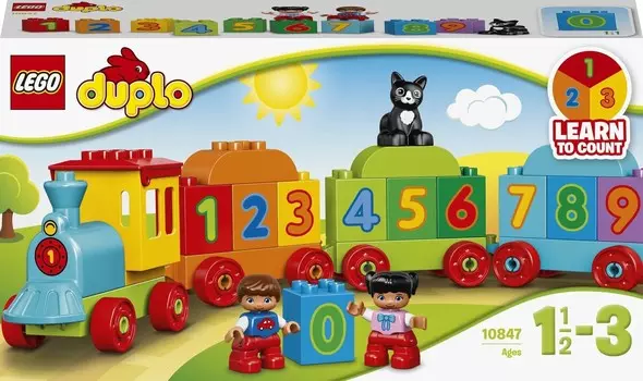 LEGO DUPLO, блоки Поезд с цифрами, 10847