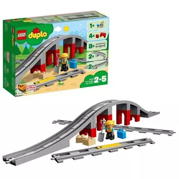 LEGO DUPLO, блоки Железнодорожные пути и виадук, 10872