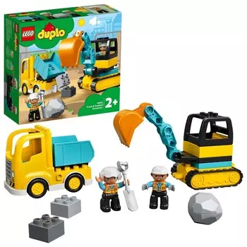 LEGO DUPLO, Городок, блоки Грузовик и гусеничный экскаватор, 10931