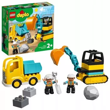 LEGO DUPLO — Грузовик и гусеничный экскаватор (10931) БЛОКИ ПОДАРОК