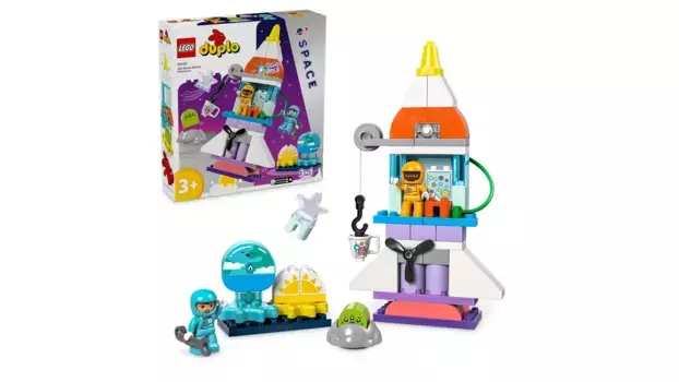 Lego DUPLO Космический шаттл 3-в-1 для множества приключений и космических игрушек