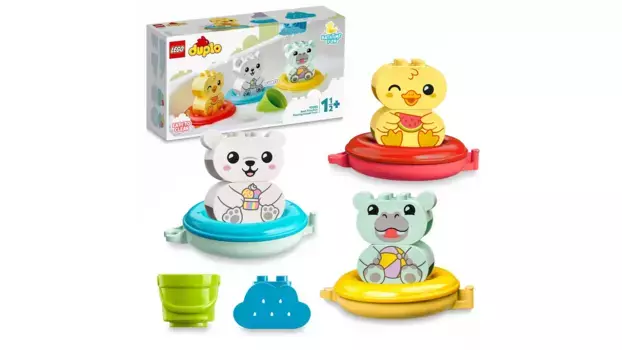 Lego DUPLO Веселье в ванне: плавучий поезд с животными