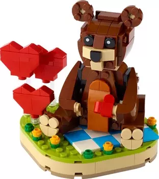 LEGO Exclusive, блоки, Бурый медведь ко Дню святого Валентина, 40462