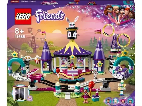 LEGO Friends, блоки, парк развлечений Magic с американскими горками, 41685
