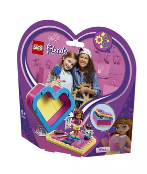 LEGO Friends, блоки, шкатулка в форме сердца Оливии, 41357