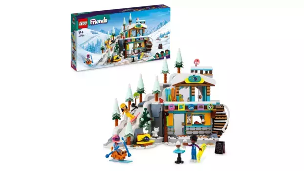 Lego Friends Зимний набор Лыжный склон и кафе с куклами и фигурками животных