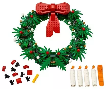 LEGO Iconic, блоки, Рождественский венок 2в1, 40426